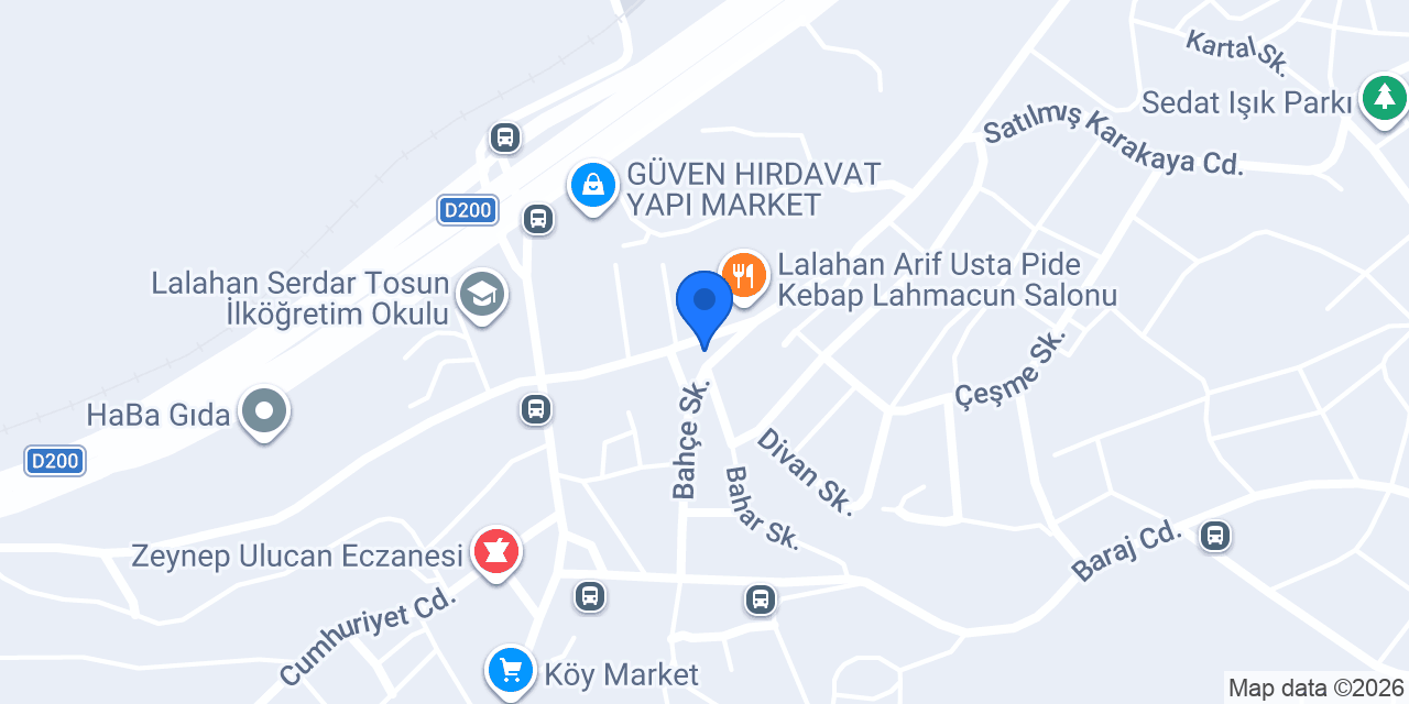 Özdeğer Veteriner Kliniği konumu