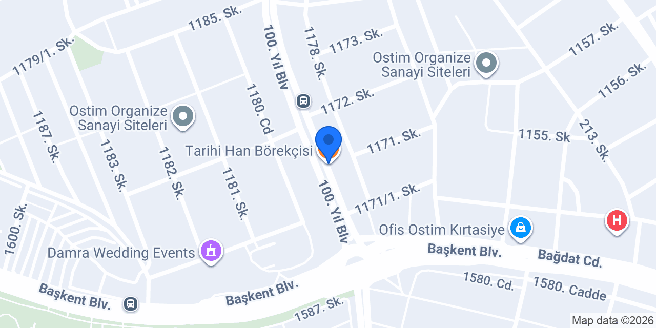 Tarihi Han Börekçisi konumu
