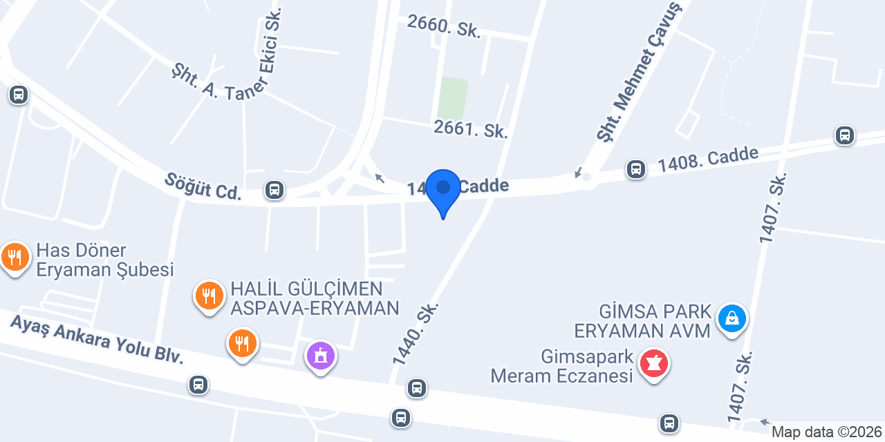 Eryaman Günlük Kiralik Ev konumu