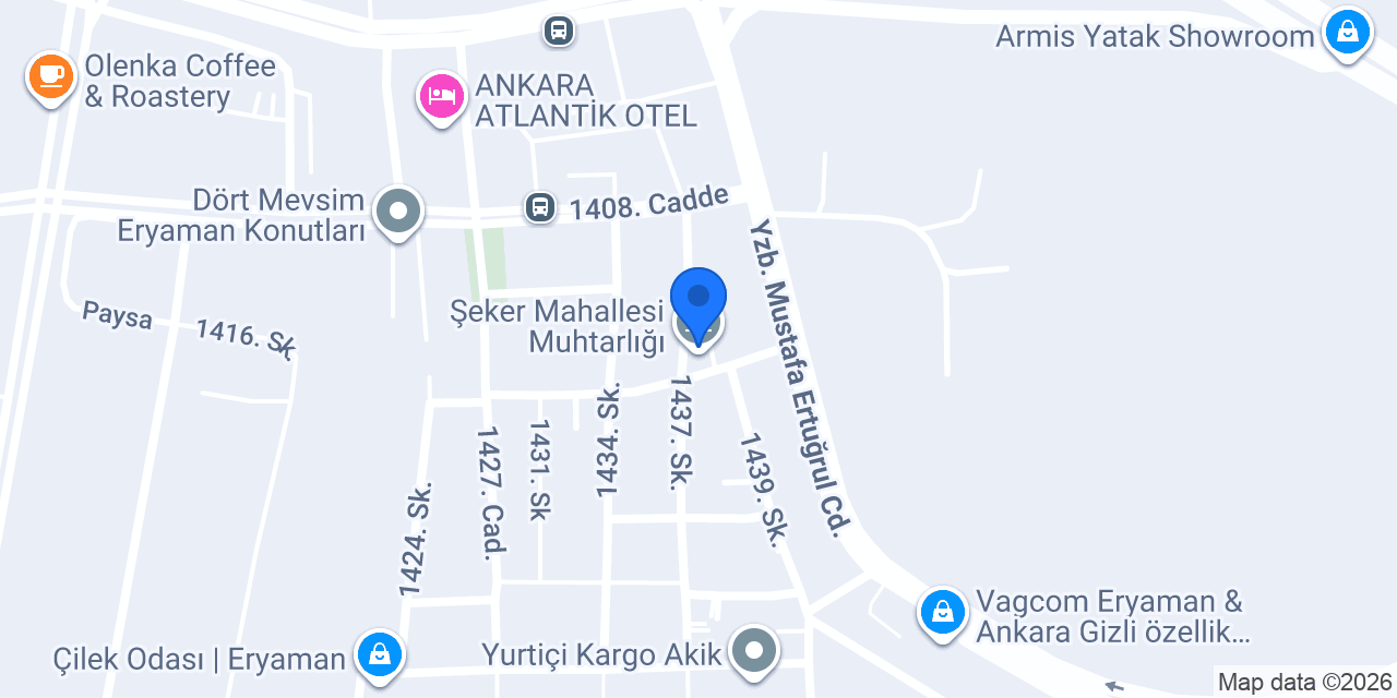 Şeker Mahallesi Muhtarlığı konumu