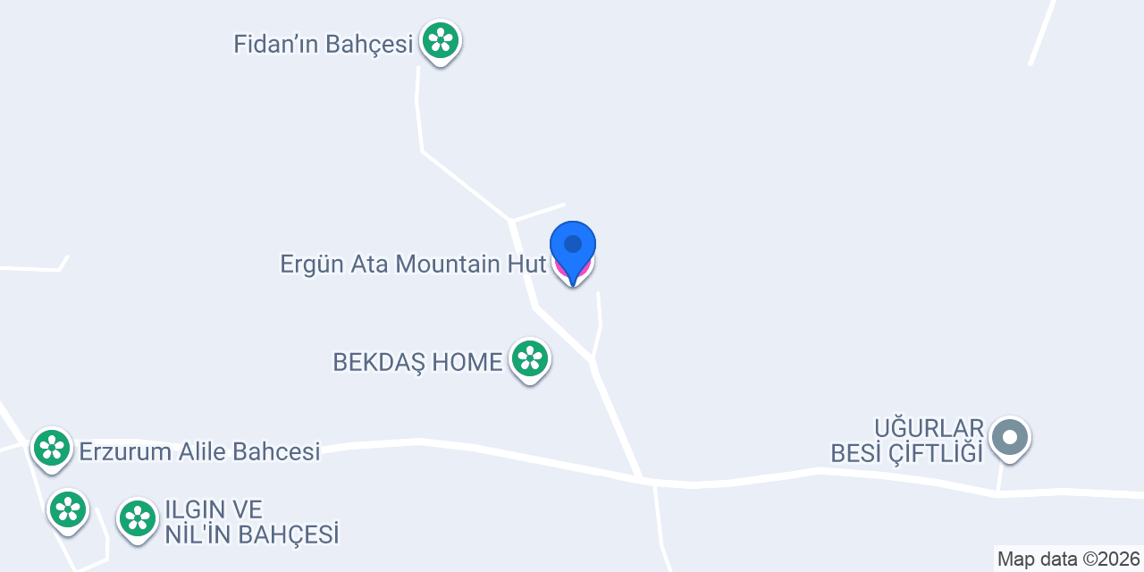 Ergün Ata Mountain Hut konumu