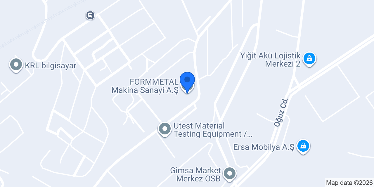 FORMMETAL Makina Sanayi A.Ş. konumu