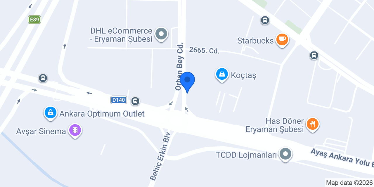 Koçak Kokoreç Eryaman Şubesi konumu