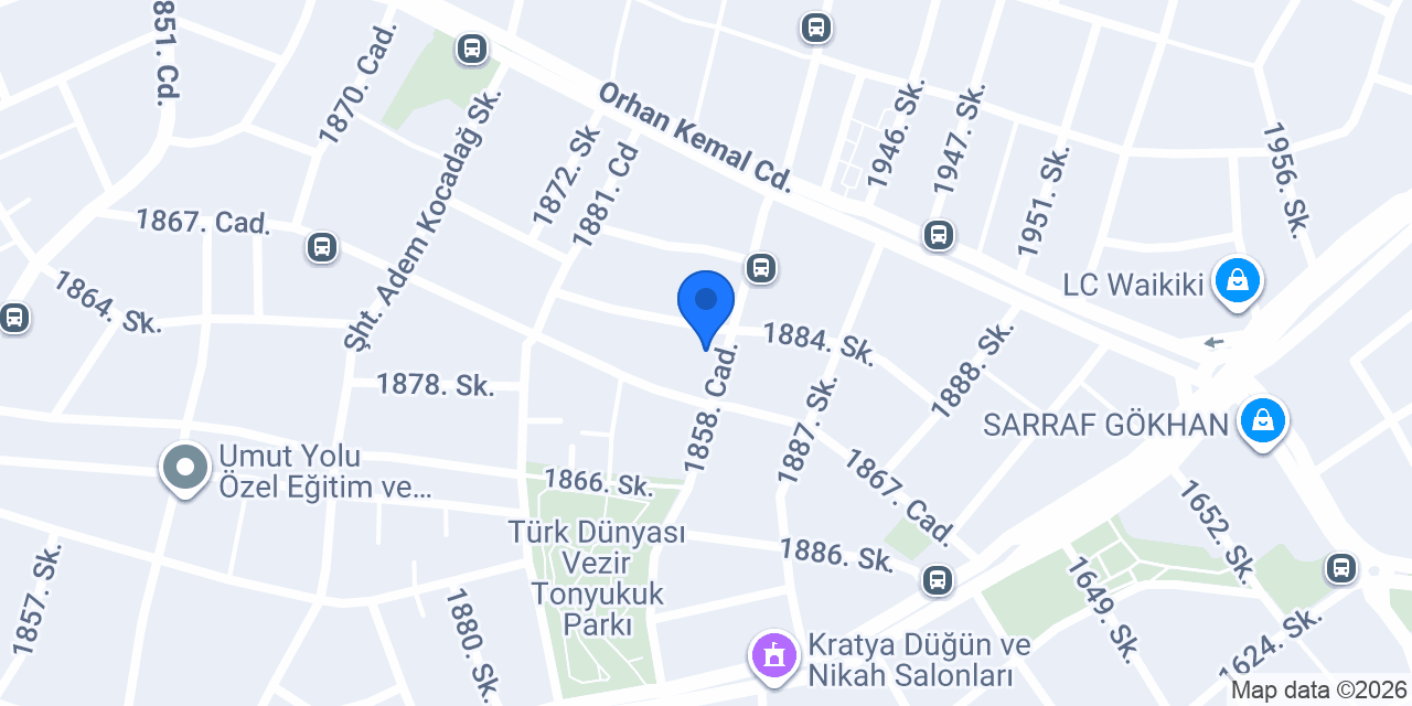 Özel Renkli Tomurcuklar Anaokulu konumu