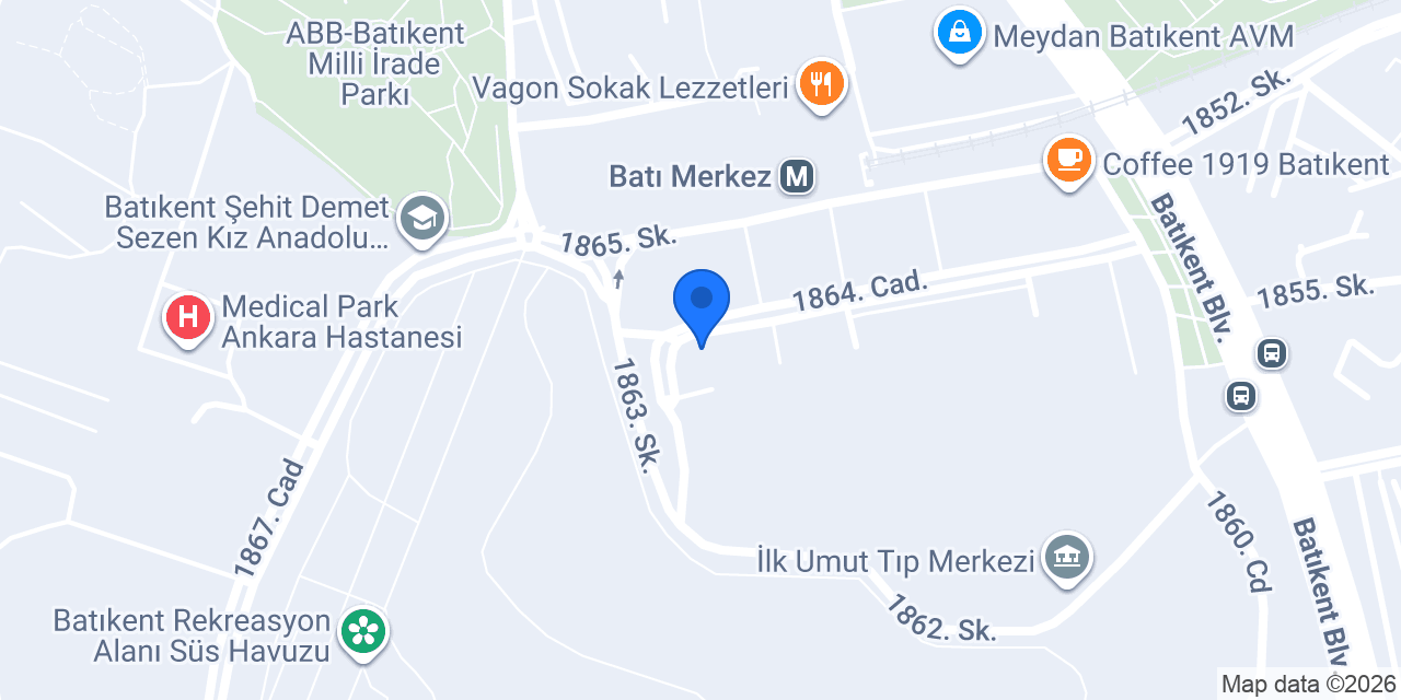 Batıkent Eren Medikal konumu