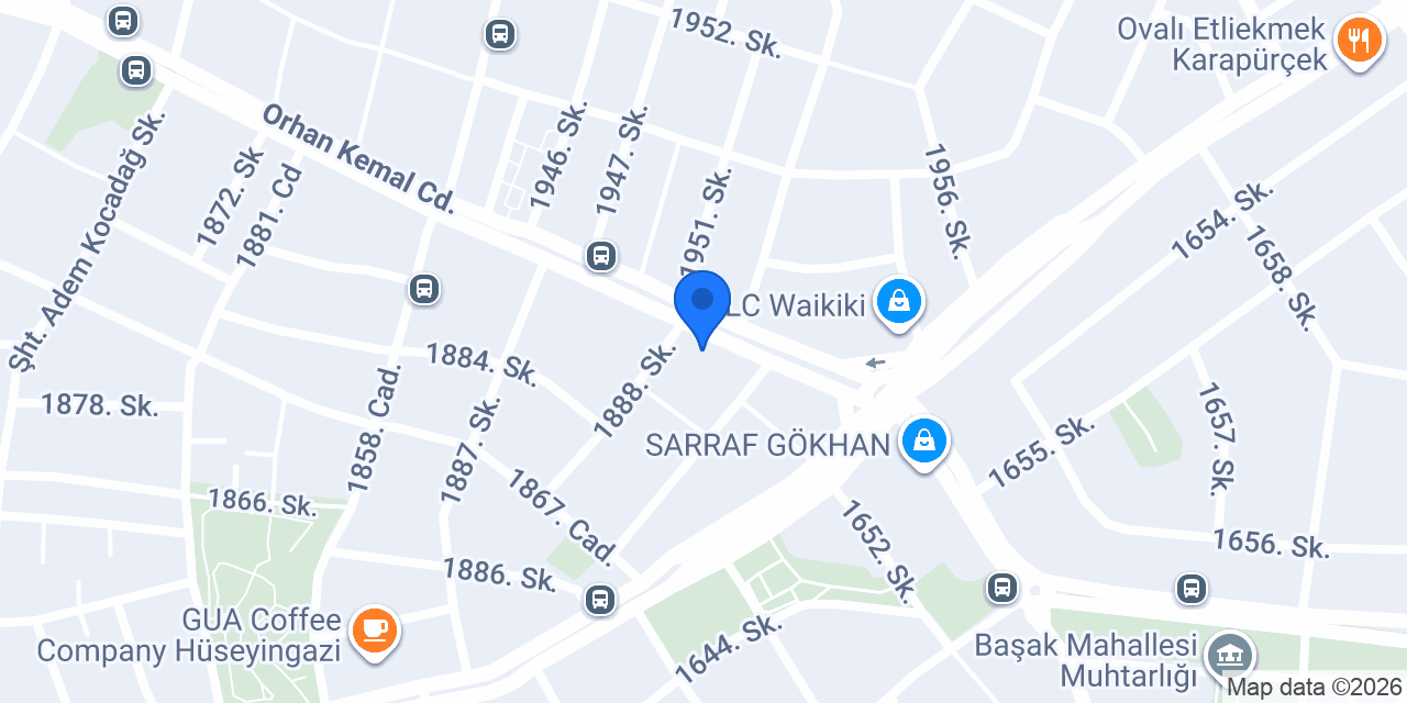 Mavera Gümüş Saat & Tesbih konumu