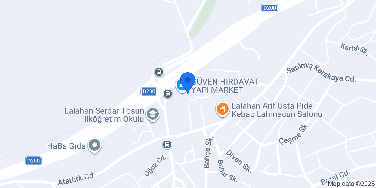 YALVAÇ ET VE GIDA konumu
