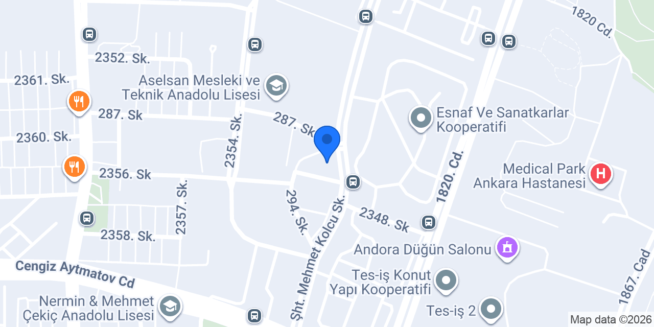 Yunus - Batıkent 2 Şubesi konumu