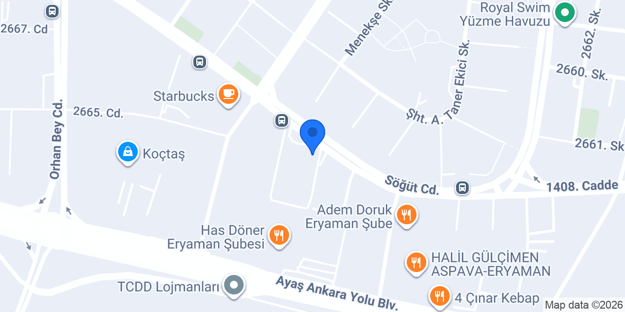 Diş Hekimi Dt. Ali Cenap Atmaca konumu