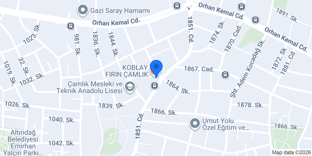 KOBLAY FIRIN ÇAMLIK konumu