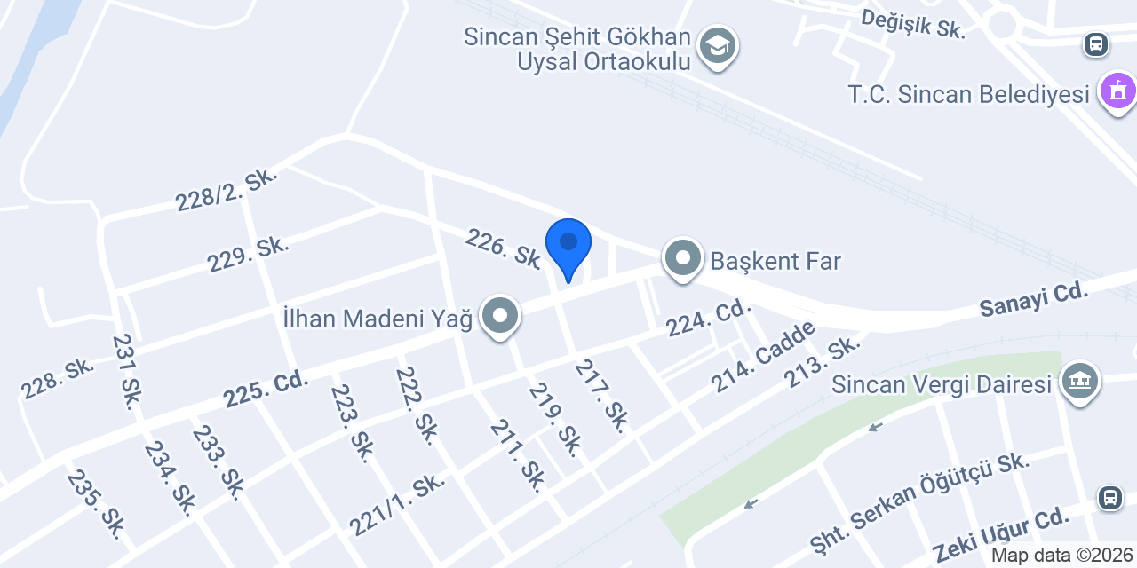 Akın Demir Yapı Market konumu