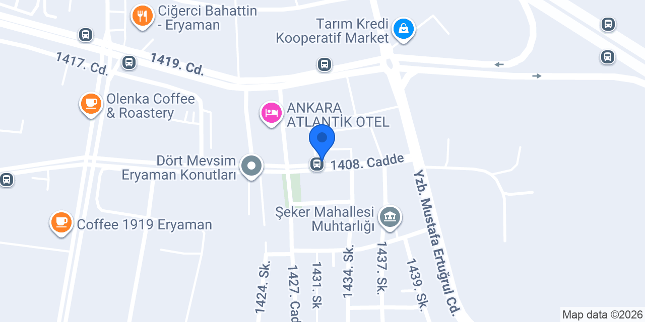 Şeker Veteriner Kliniği konumu