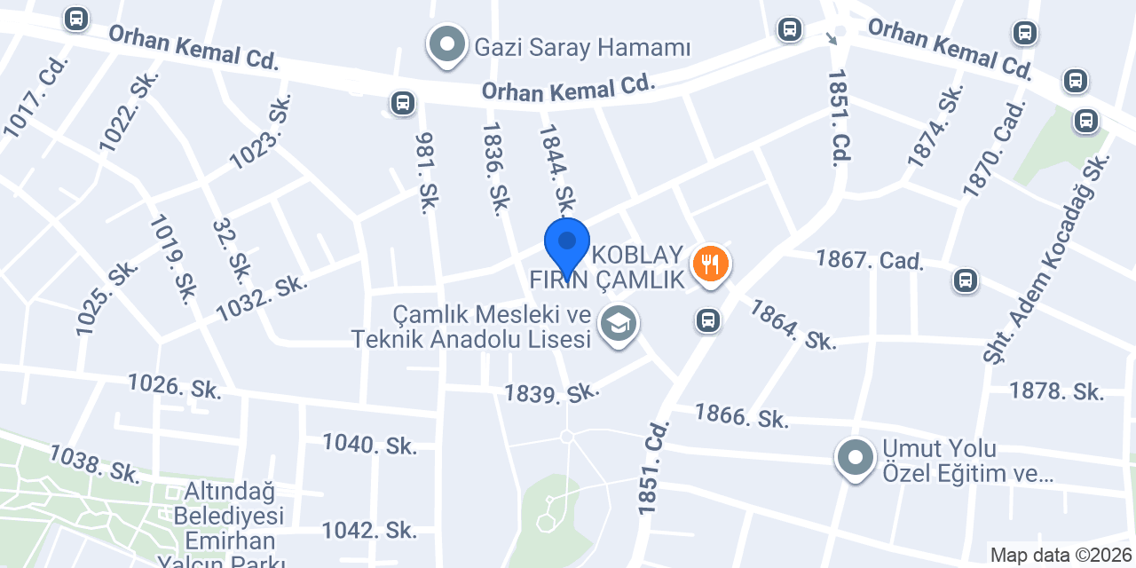 Çamlık Anaokulu konumu