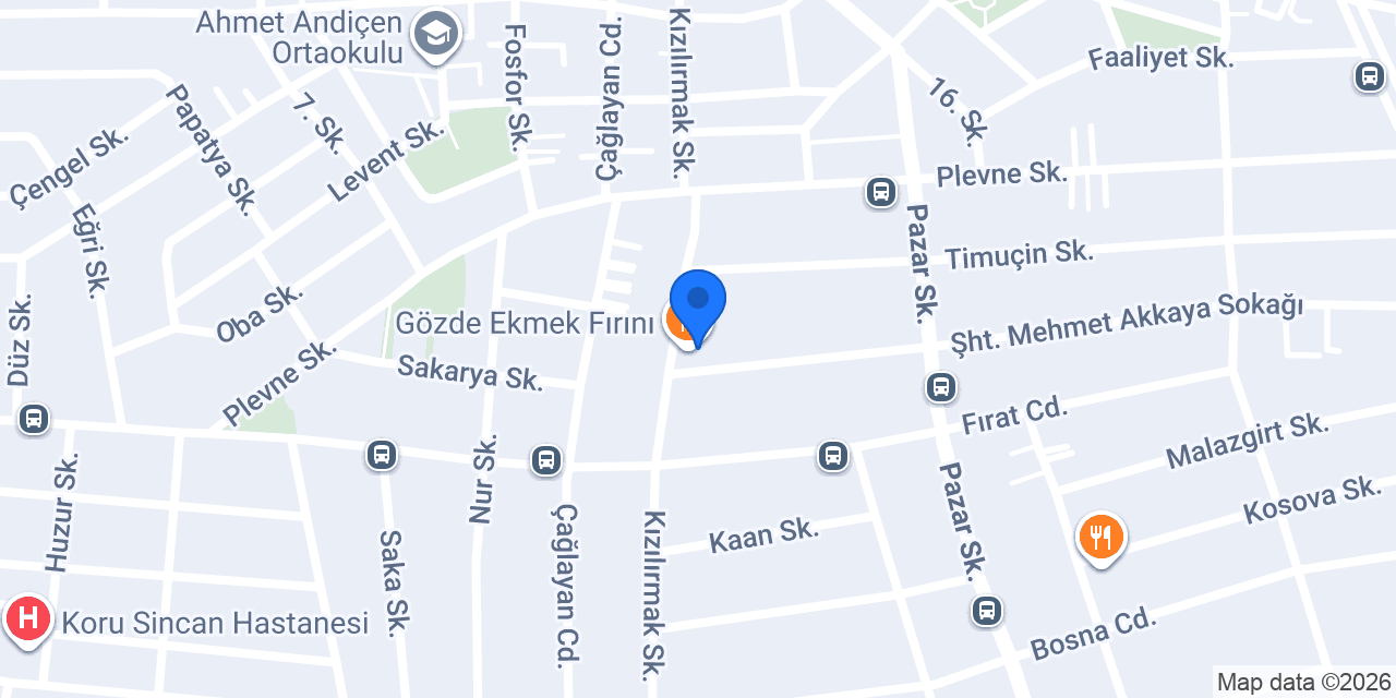 Gözde Ekmek Fırını konumu