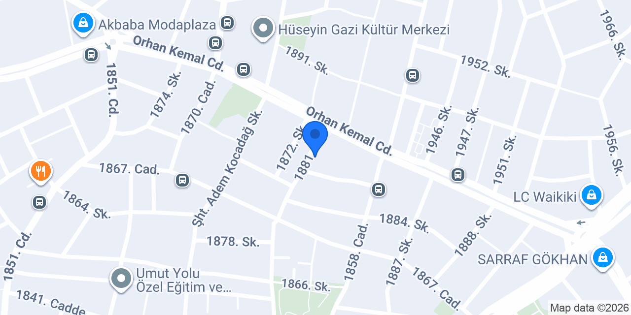 Orhan Erkek Kuaförü konumu