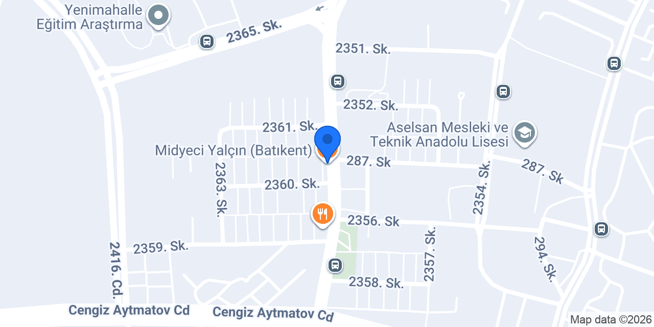 Midyeci Yalçın (Batıkent) konumu