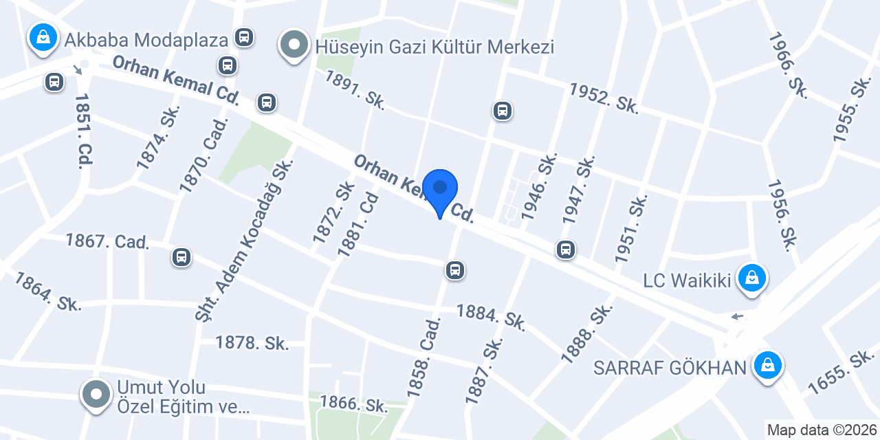 Hüseyingazi Sınav Kurs konumu