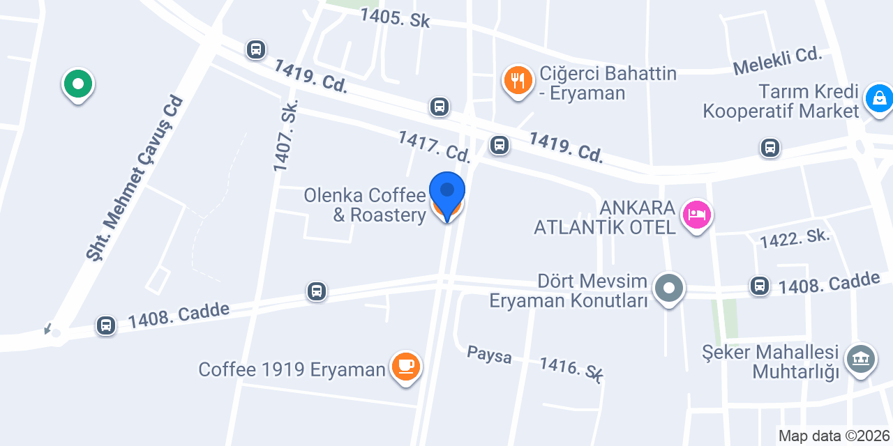 Olenka Coffee & Roastery konumu