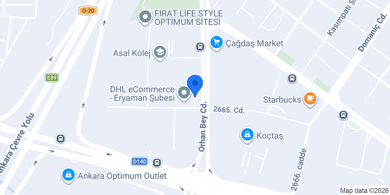 Besa Araç Kiralama konumu