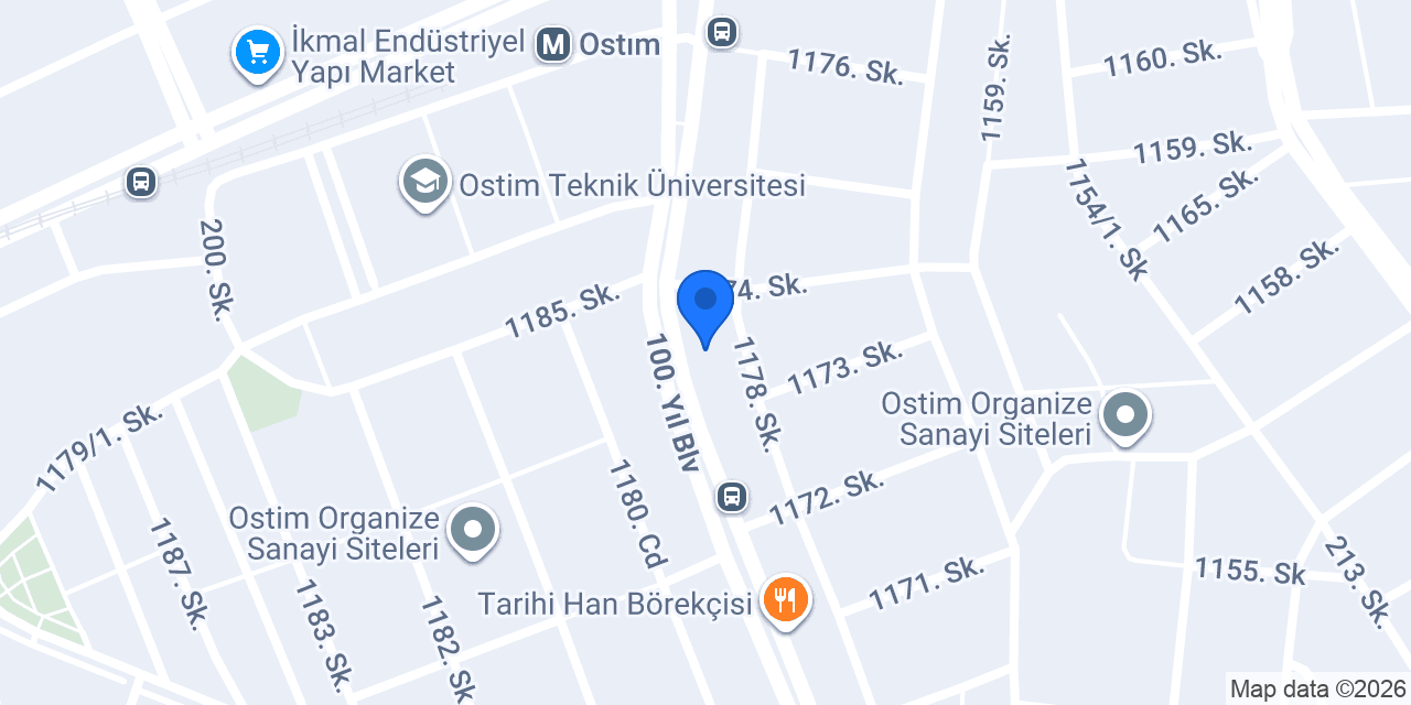 DenizBank Ostim Şubesi konumu