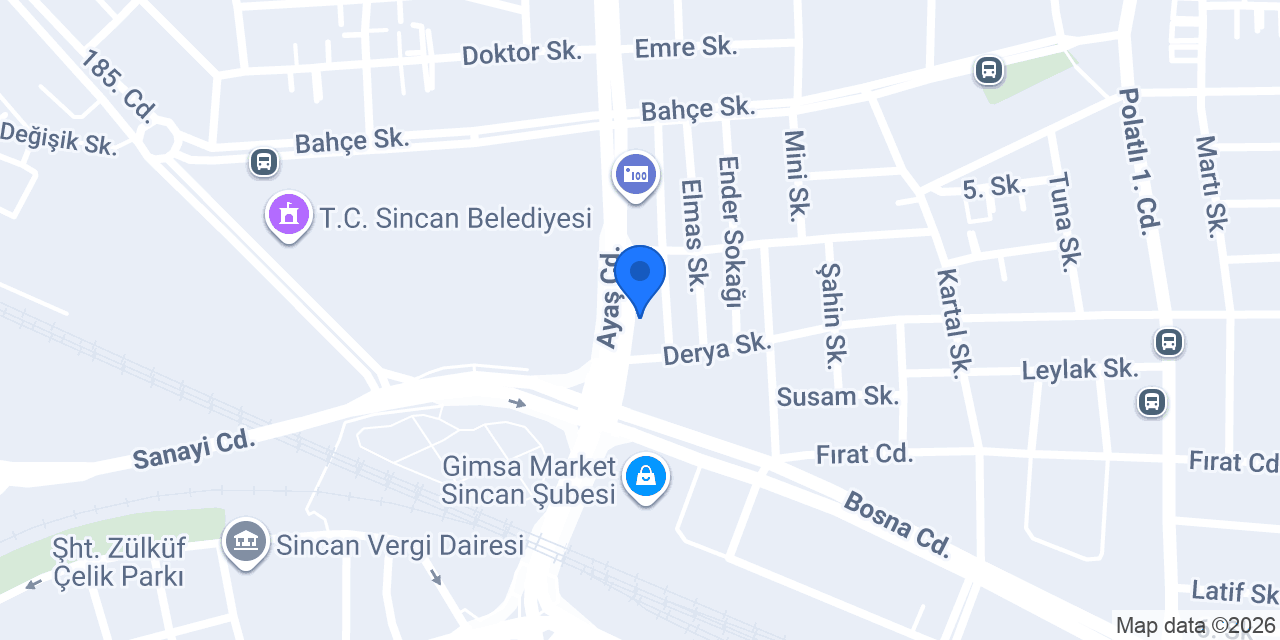 Şatawat Bijuteri Sincan konumu