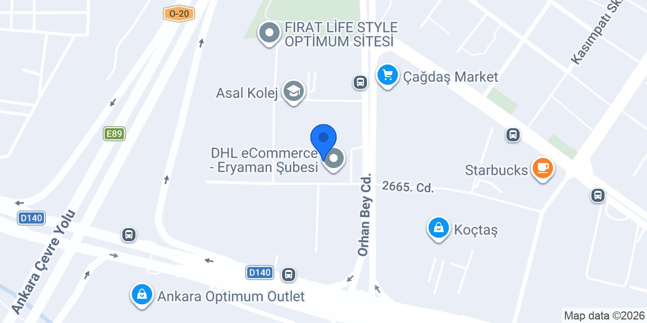 Özdemir Oto Lastik konumu
