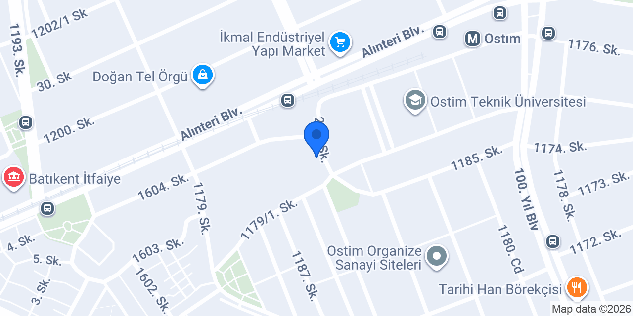 Ostim Tır Parkı konumu