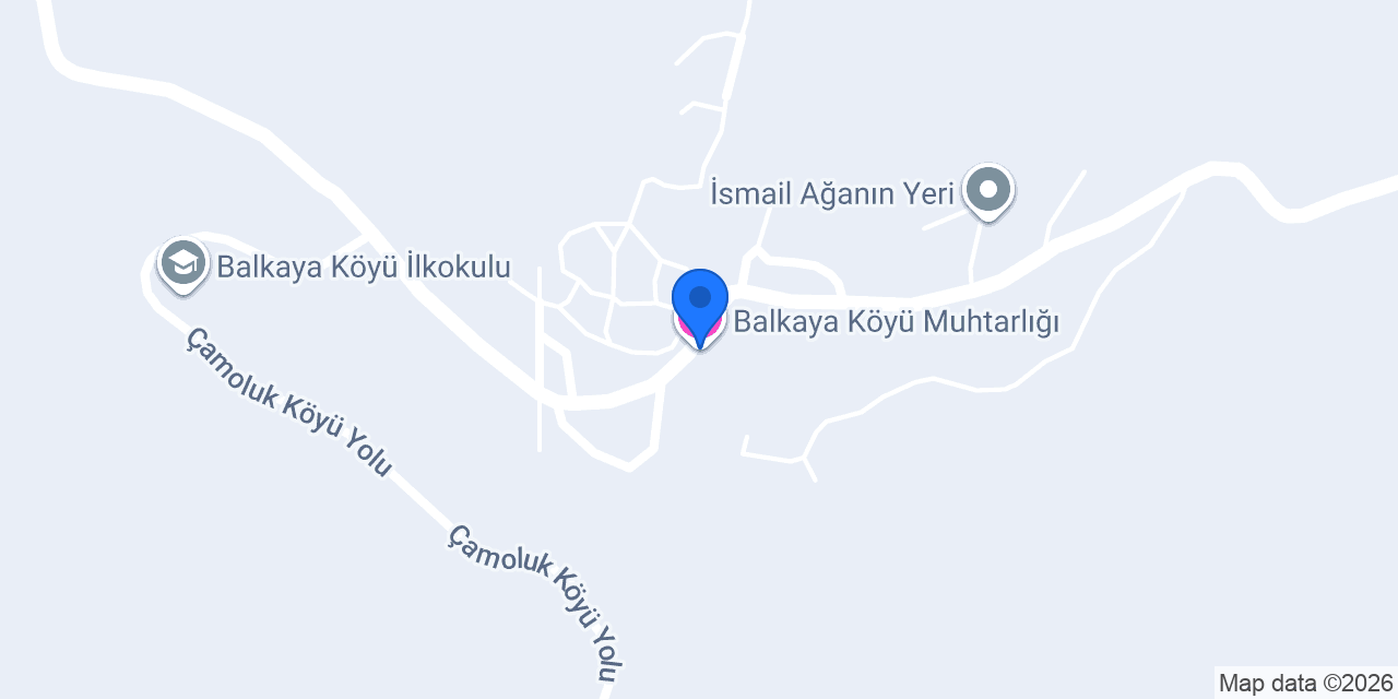 Balkaya Köyü Muhtarlığı konumu