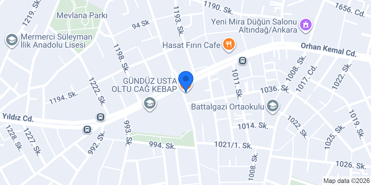 GÜNDÜZ USTA OLTU CAĞ KEBAP konumu