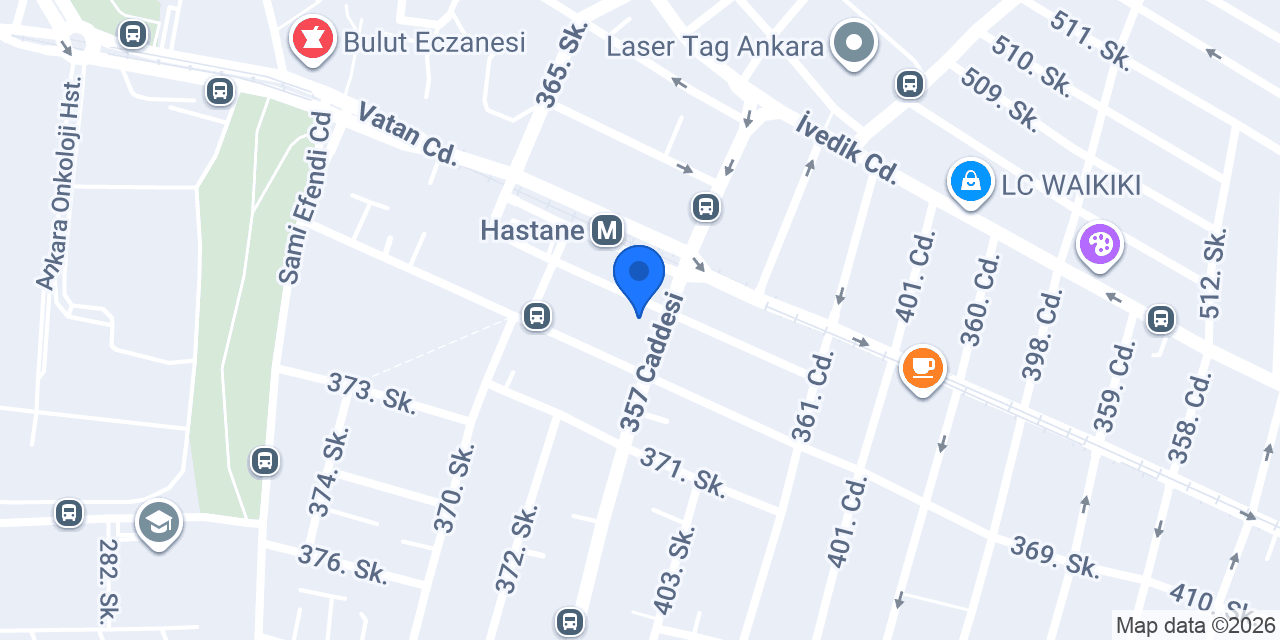 Telefon Hastanesi konumu