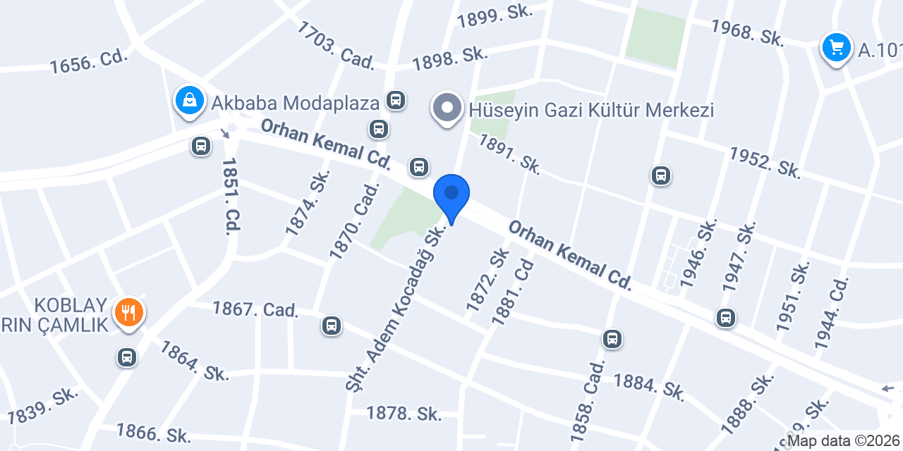 Akıncıgil Yufka & Kadayıf konumu