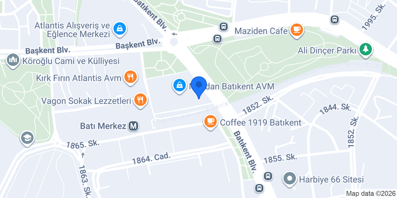 Halkbank Batıkent Şubesi konumu