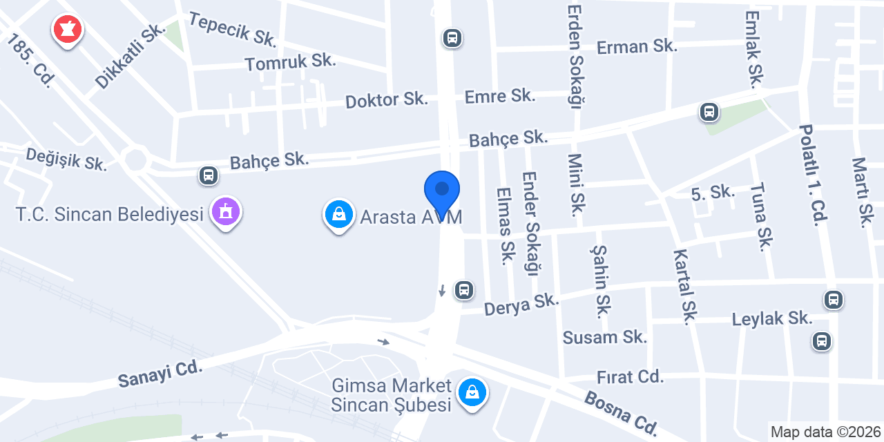 Maydonoz Döner Arasta AVM konumu