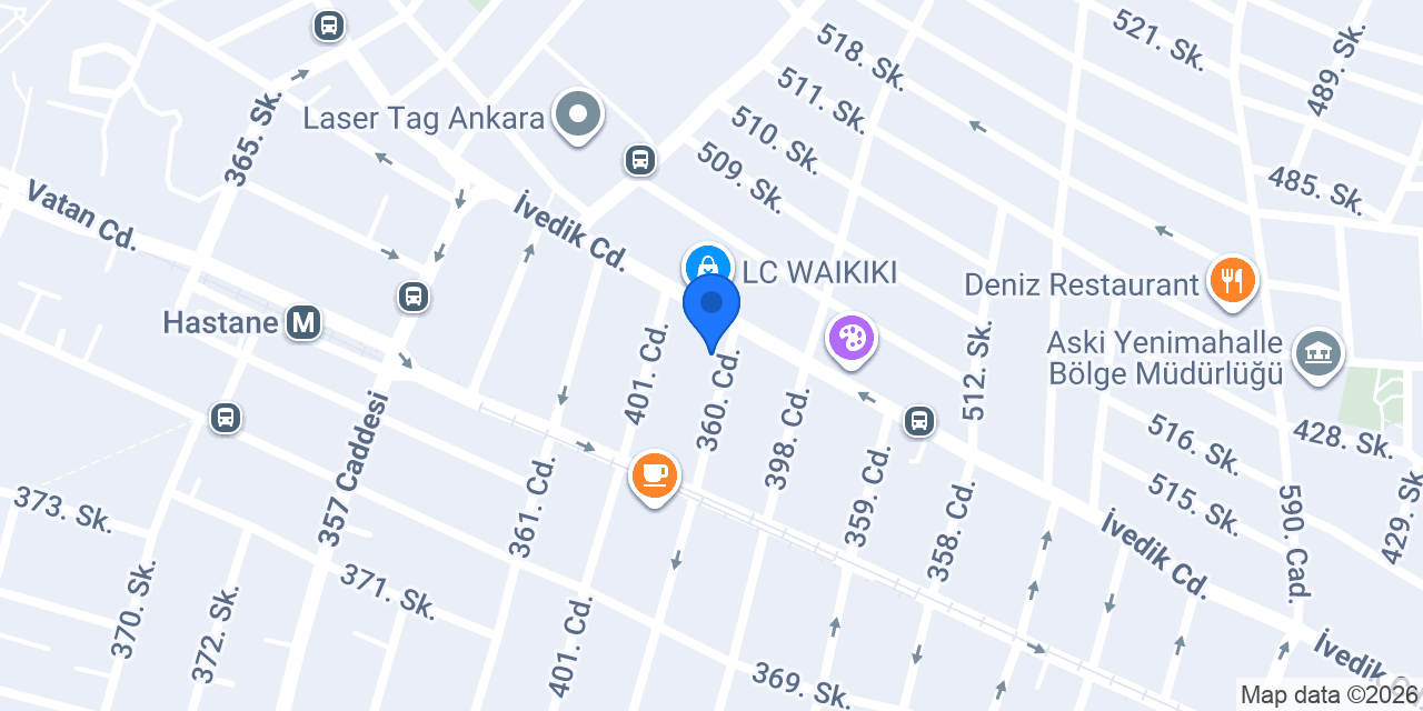 Özel Tepe Tıp Merkezi konumu
