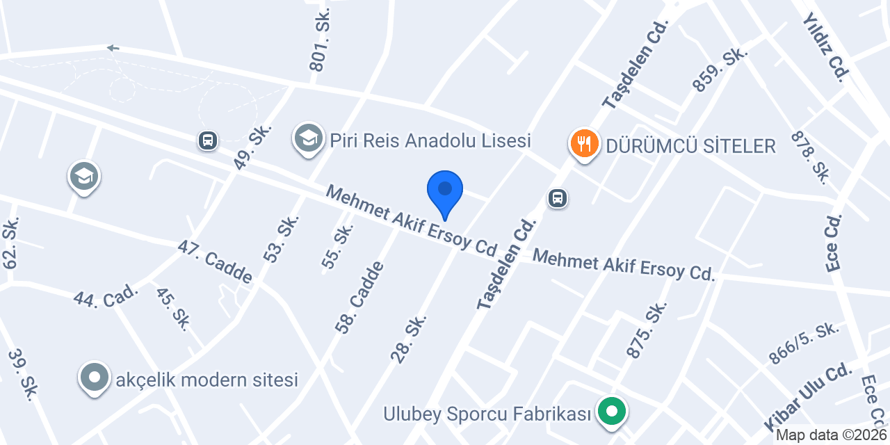 ECZANE CADDE GÜNEŞEVLER konumu