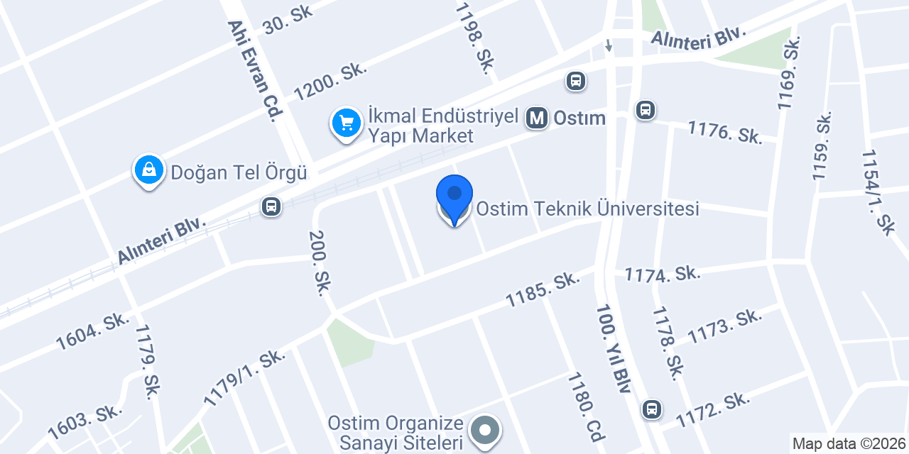 Ostim Teknik Üniversitesi konumu