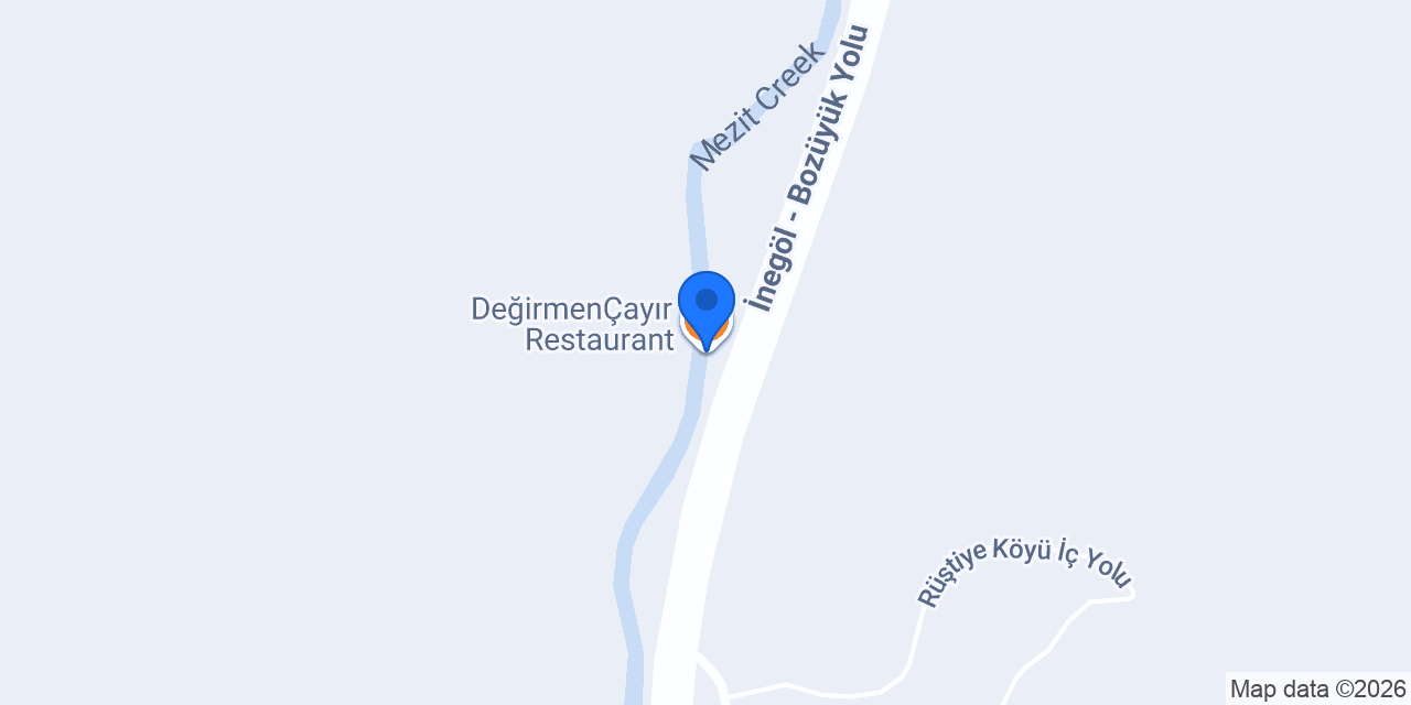 DeğirmenÇayır Restaurant konumu