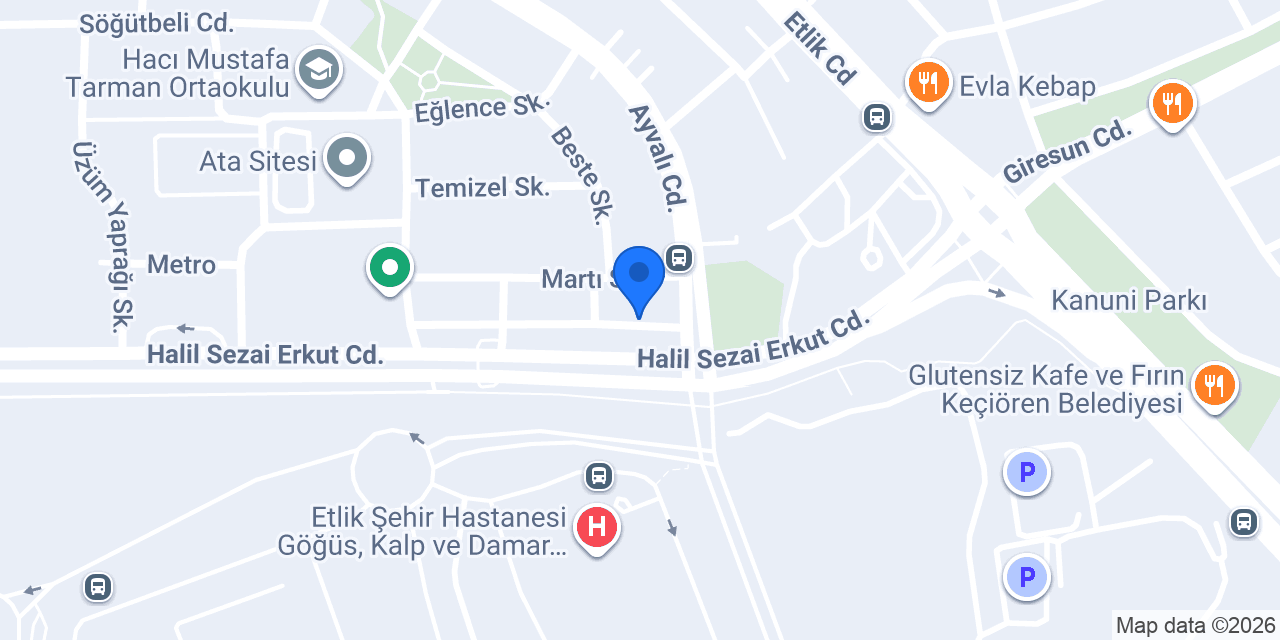 VakıfBank Hastaneler Şubesi konumu