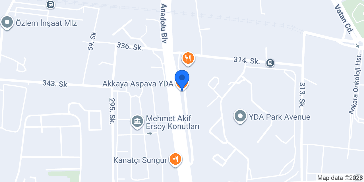Akkaya Aspava YDA konumu