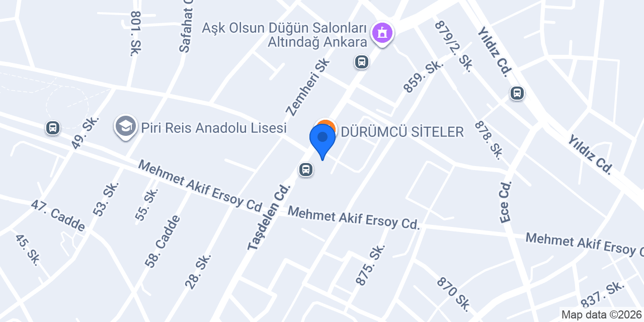 Altay Fırın konumu
