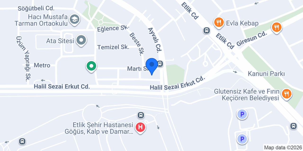Etlik Şehir Eczanesi konumu