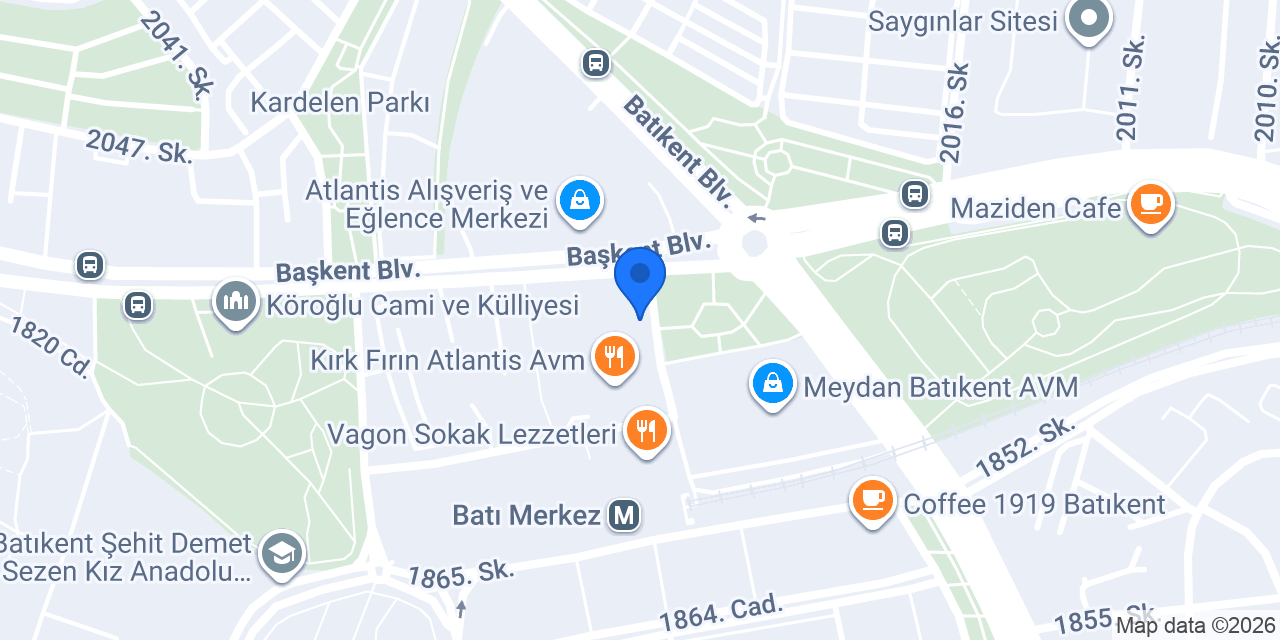 Ankara Aspava Batıkent konumu