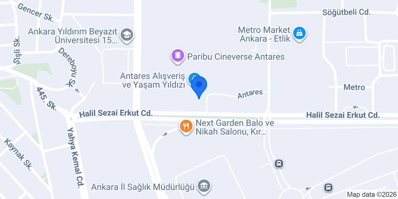 Thila Coffee Antares AVM konumu