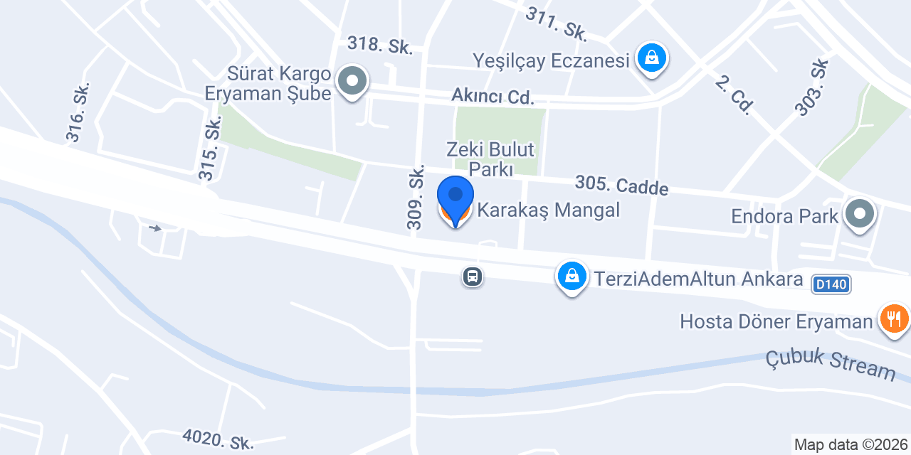 Karakaş Mangal konumu