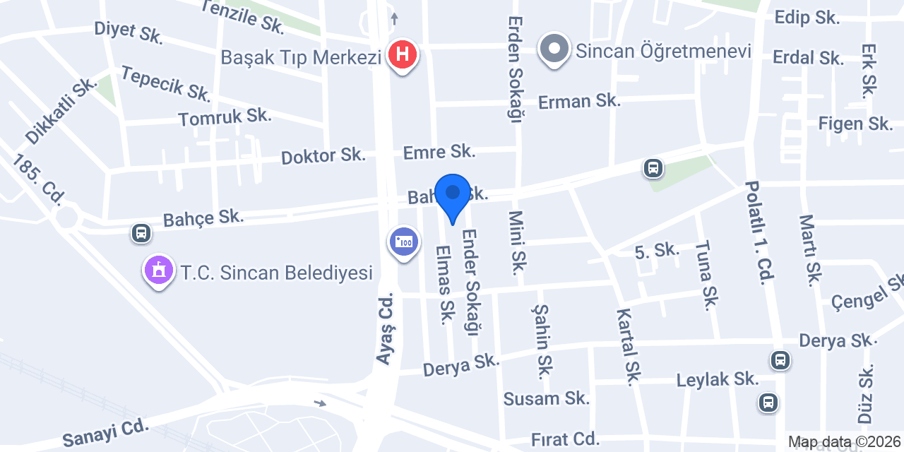 Enderun Eğitim Vakfı Ankara Şubesi konumu