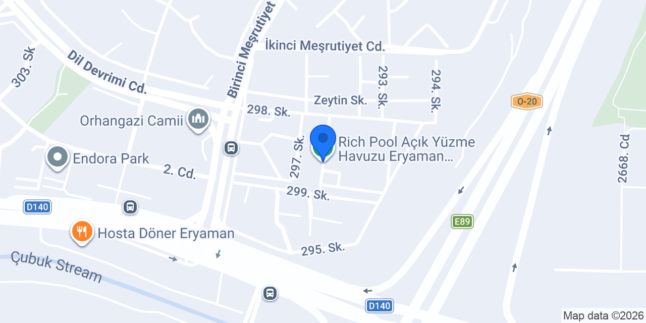 Rich Pool Açık Yüzme Havuzu Eryaman Ankara I Yüzme Kursu konumu
