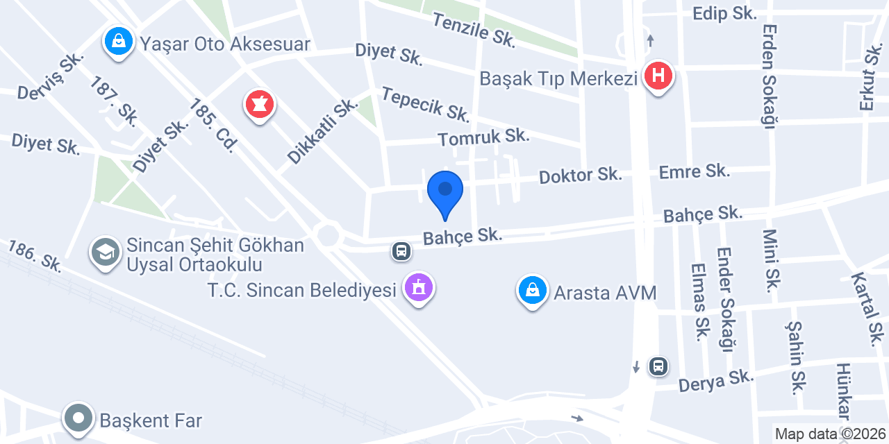 Fatih oto lastik konumu