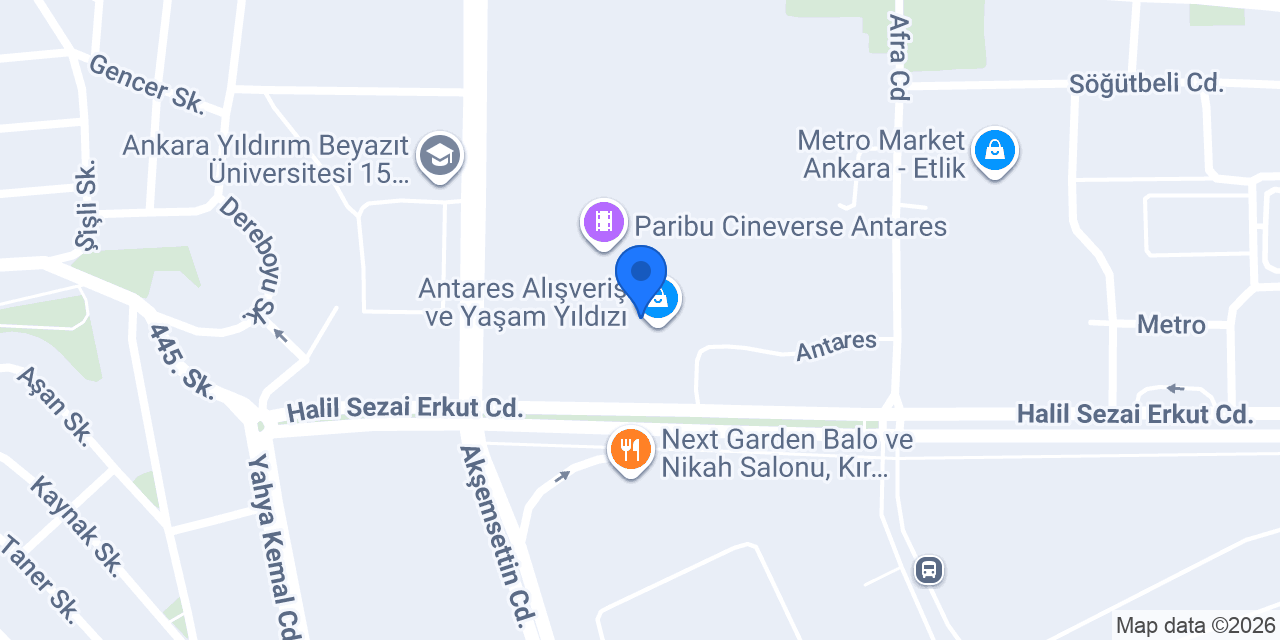 Konyalı Hacı Usta Antares konumu
