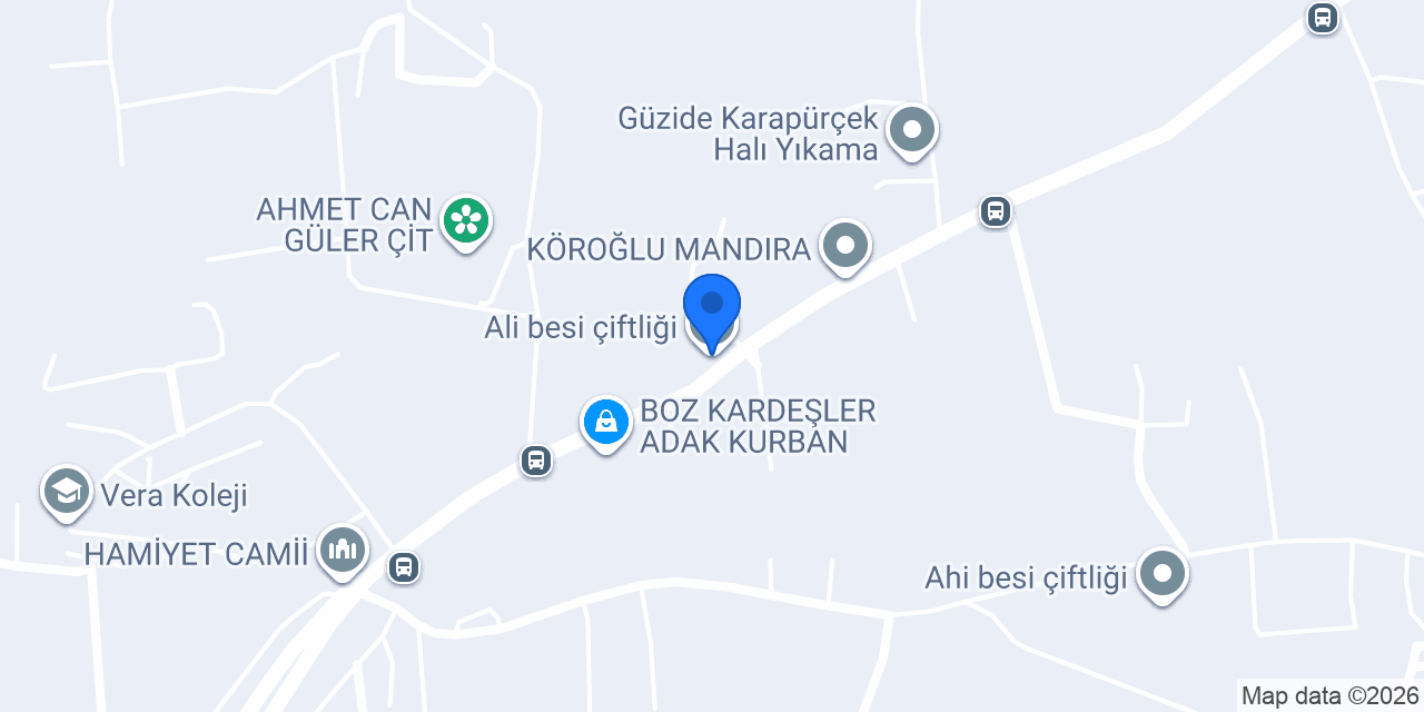 Ali besi çiftliği konumu