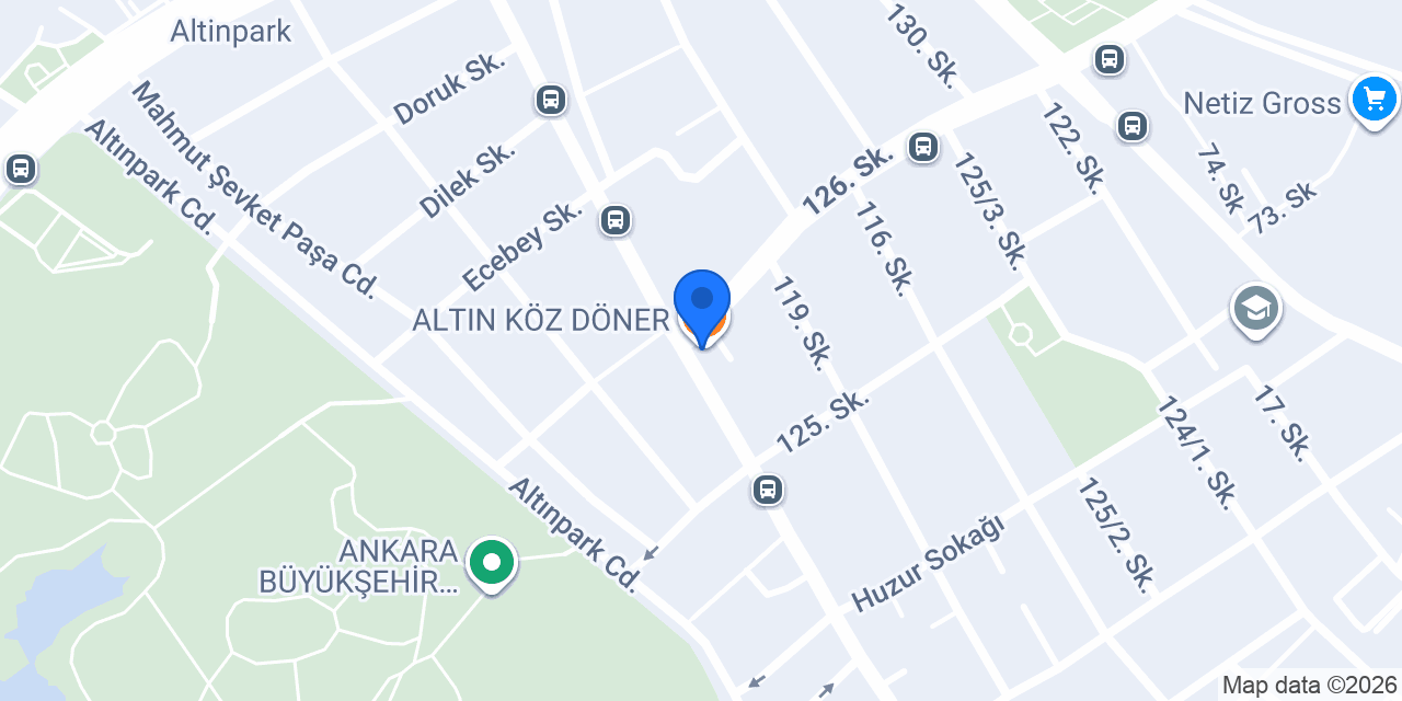 ALTIN KÖZ DÖNER konumu